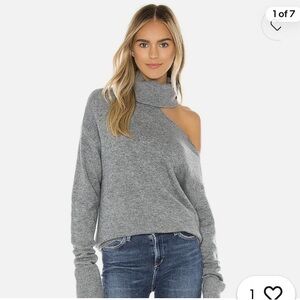 Paige Raundi Wool Open Shoulder Swetaer